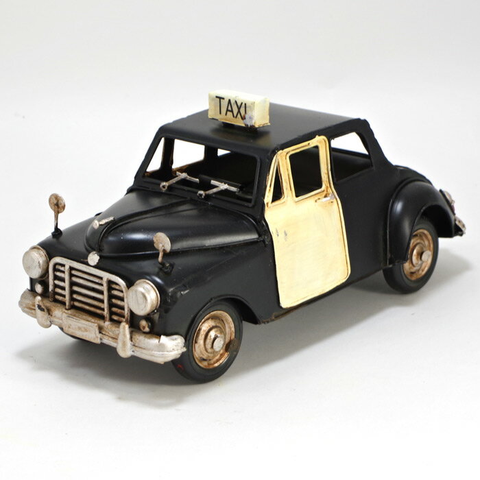 ブリキ おもちゃ ヴィンテージカーTAXI L25.5cm ブリキのおもちゃ ブリキ製 ヴィンテージカー アンティーク レトロ 車 自動車 アメリカン雑貨 インテリア その1