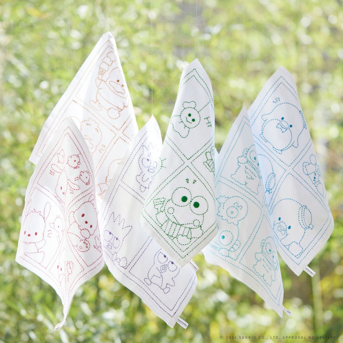 ポイント2倍：2/10 01:59まで【 刺し子キット 】 はぴだんぶい の 刺し子 ふきん キット （ ポチャッコ / ペックル / ばつ丸 / けろっぴ / ハンギョドン / タキシードサム ）｜ 刺子 Sashiko 図案 サンリオ 初心者セット 小学生 刺繍 手芸キット 手縫い ハンドメイド sanrio 2