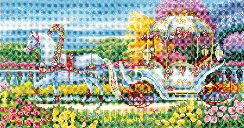 Rakuten - 【ポイント5倍：6/26 01:59まで】 輸入 クロスステッチキット ｜ 刺繍キット RTO社 ロマンティックジャーニー ｜ 刺しゅう 刺繍 ステッチ ししゅう 刺繍 キット 手作り ハンドメイド 手芸用品 インテリア おしゃれ 世界 クロスステッチ 風景 馬車