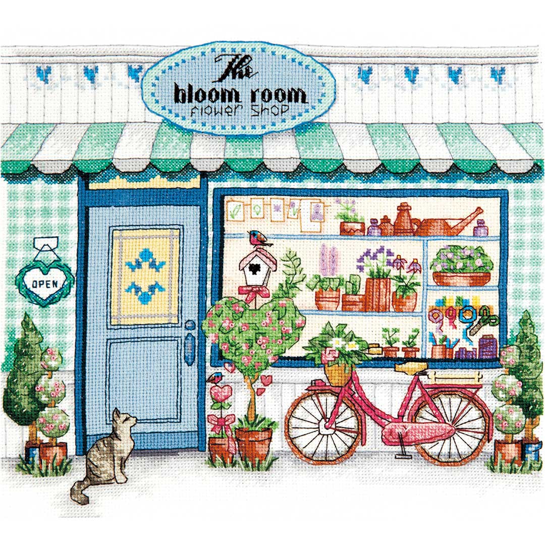 輸入 クロスステッチキット ｜ 刺繍キット Charivna社 フラワーヘブン ｜ 刺しゅう 刺繍 ステッチ ししゅう キット 手芸 キット 手作り ハンドメイド 手芸用品 インテリア おしゃれ 世界 クロスステッチ 風景 ショップ