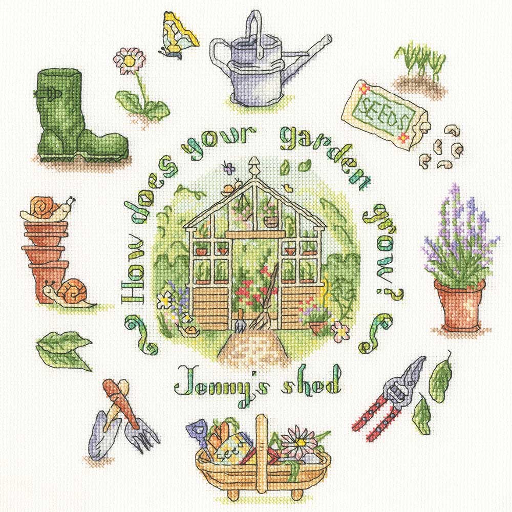 Embroidery - 輸入 クロスステッチキット ｜ 刺繍キット Bothy Threads 社 ガーデン・グロウ ｜ 刺しゅう 刺繍 ステッチ ししゅう 手芸 キット 手作り ハンドメイド 手芸用品 インテリア おしゃれ 世界 クロスステッチ 庭 植物