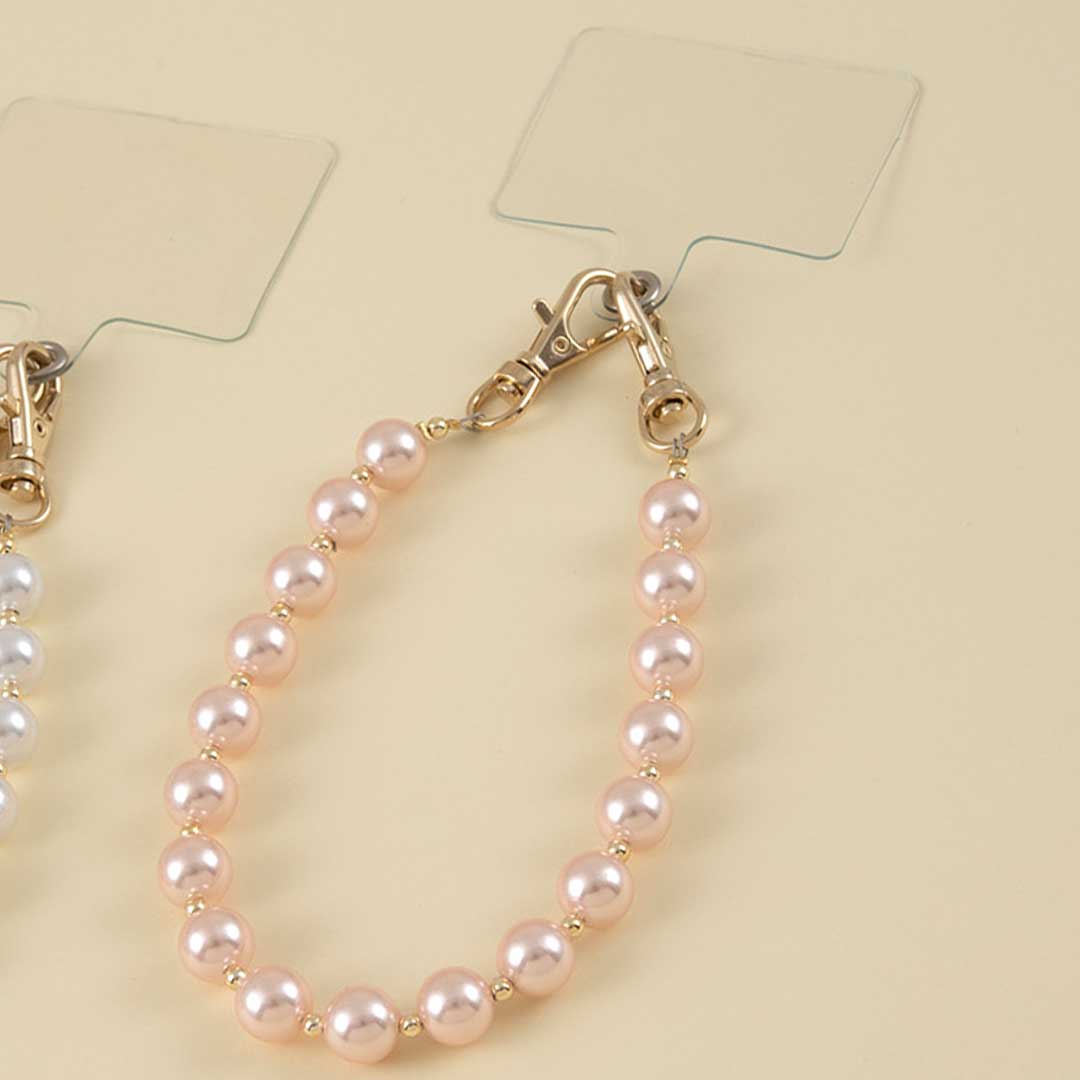 ポイント10倍：12/4 20:00から【手芸キット】スマホパールストラップ［ピンク］ | 雑貨 ブレスレット ..