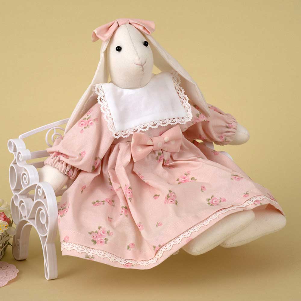 ポイント2倍：11/16 23:59まで【 手芸キット 】うさぎちゃん ピン | 人形 うさぎ かわいい ピンク プレゼント