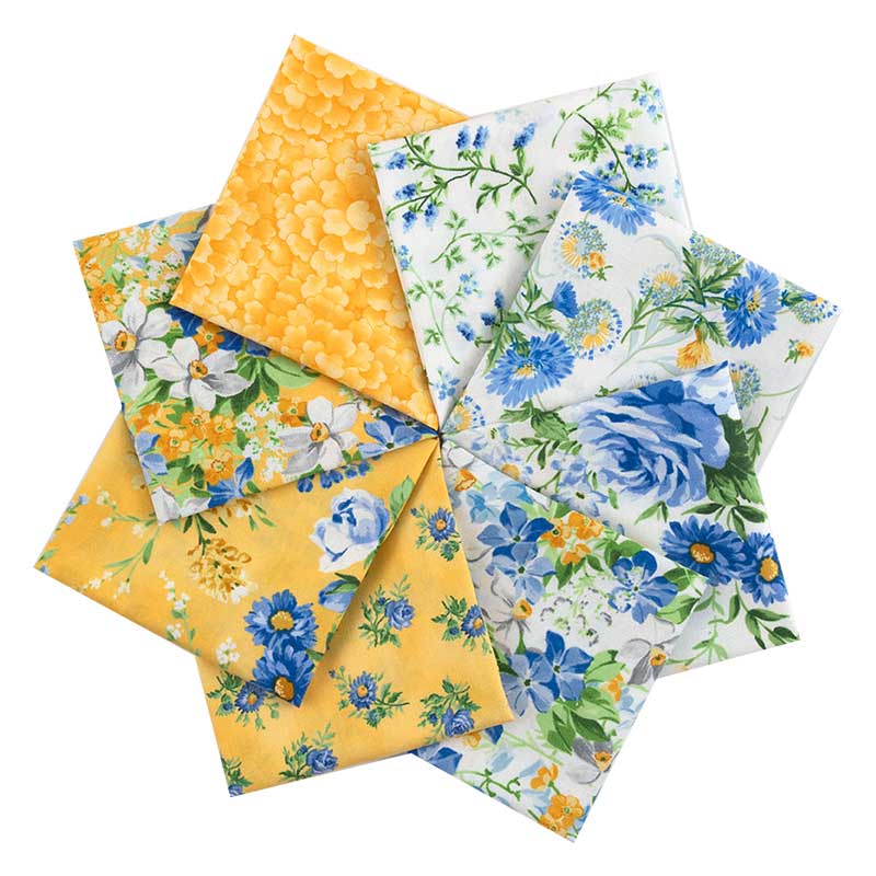 ポイント5倍：11/27 01:59まで【 生地 カットクロスセット 】 USA コットン カットクロス 生地セット サマーブリーズ 8枚セット［ブルー系］｜ 布 ソーイング プリント おしゃれ 手作り マスク 手芸 生地 はぎれ 手芸用 パッチワーク 布セット ハンドメイド