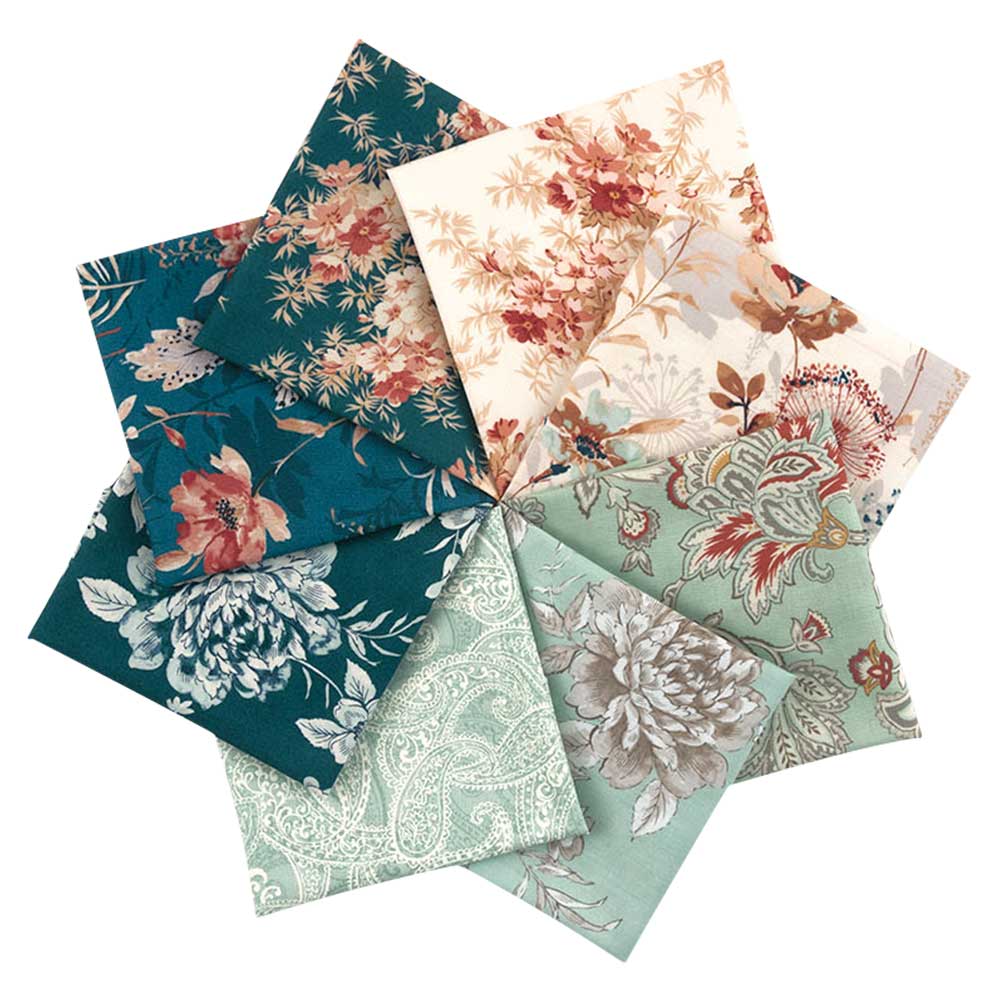 ポイント5倍：11/20 20:00から【 生地 カットクロスセット 】 USA コットン カットクロス 生地セット サンダルウッド 8枚セット｜ 布 ソーイング プリント おしゃれ 手作り マスク 手芸 生地 はぎれ 手芸用 パッチワーク 布セット ハンドメイド