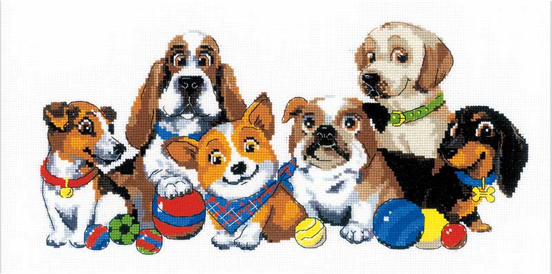 樂天商城 - 輸入 クロスステッチキット ｜ 刺繍キット RIOLIS 社 ドッグショー ｜ 刺しゅう 刺繍 ステッチ ししゅう 刺繍キット 手芸 キット 手作り ハンドメイド 手芸用品 インテリア おしゃれ 世界 クロスステッチ 輸入 犬 いぬ