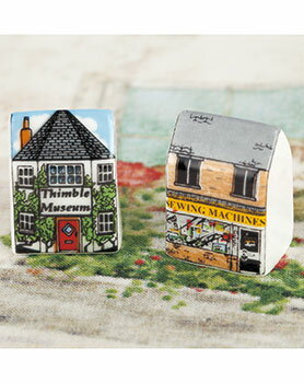 ポイント2倍：11/16 23:59まで【 完成品 】 ハウス型シンブル 2個セット ｜ シンブル 指貫 ゆびぬき 裁..