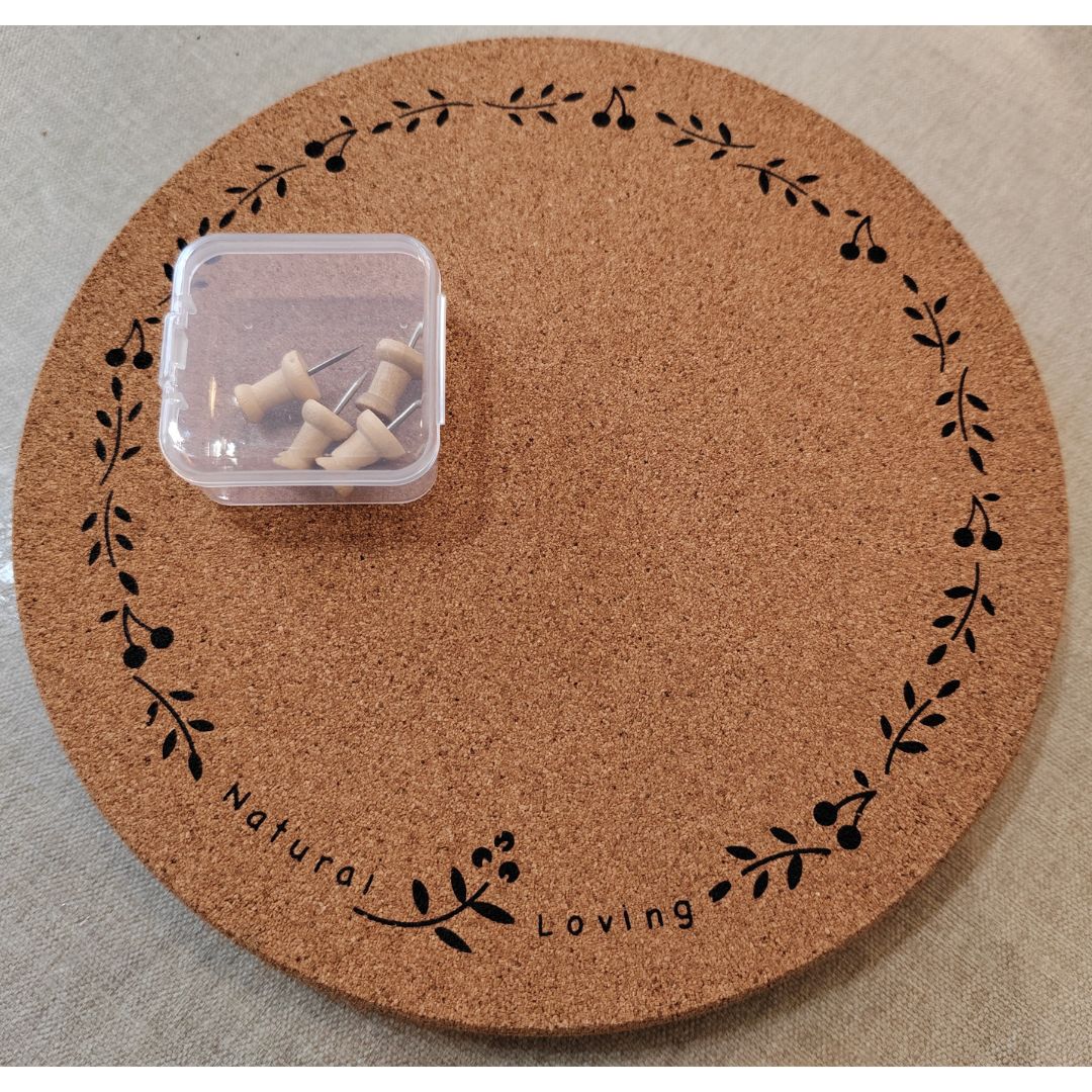 ポイント5倍:11/27 01:59まで【 道具 】<数量限定> コルク板 & 画びょう セット | コルクボード ミニ 画鋲 ピン マクラメ作り ハンドメイド...