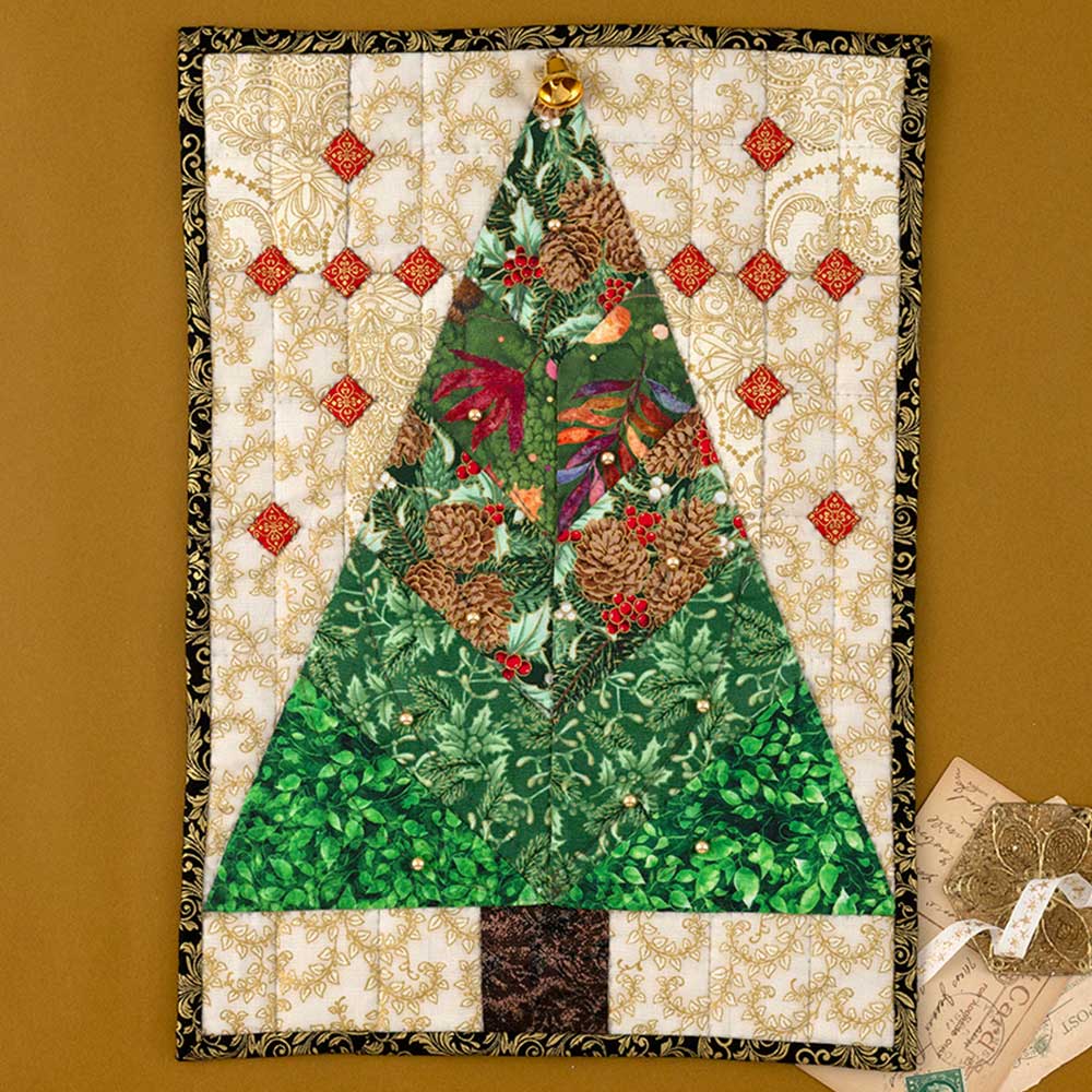 ポイント5倍：11/27 01:59まで【 手芸キット 】 クリスマスツリー タペストリー ｜ クリスマス 飾り パ..