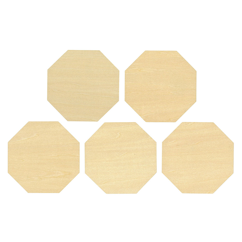 【ポイント2倍：3/20 20:00から】トールペイント ｜ コースター 八角形 5枚セット ｜ トールペイント 初心者 手芸 手作り ハンドメイド 手芸用品 インテリア おしゃれ 板 セット