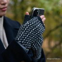 【完成品】 リストウォーマー「スカフテ」チャコール