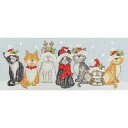 【エントリーでP5倍:7/11 01:59まで】 刺繍キット Bothy Threads クロスステッチキット「Festive Felines」【3,980円以...