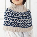 【エントリーでP5倍:7/4 20:00から】 刺繍キット 中級者向け 編み込み模様のミニケープ ケープ ミニケープ 編み物 編物 キット ボーダー レディース...