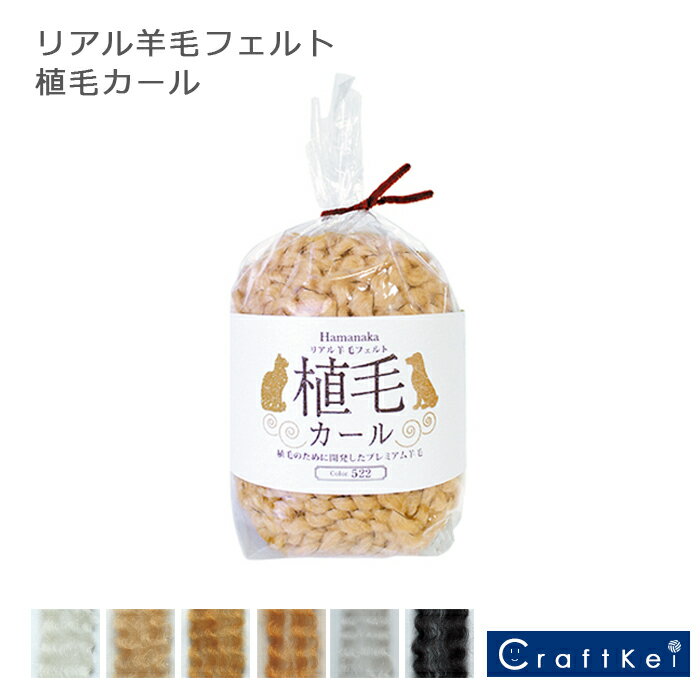 ●毛93％　形状保持用ナイロン7％ ●30g/1袋。 ●独自の形状保持製法で自然なウェーブ感。使い方でボリュームのあるナチュラルなカーリーヘヤ・ウェービーヘアの両方が表現できます。 ※この商品は「ゆうパケット対応」ではございません。通常の宅配便をご指定ください。 ・写真で見る商品と実物では色が違って見えることがございます。 ・通常在庫をしておりますが、まれに在庫が切れる場合がございます。その場合はメールにてご連絡をさせていただきます。 メーカー希望小売価格はメーカーサイトに基づいて掲載しています。●ハマナカ　カールの毛並みの表現に最適です！