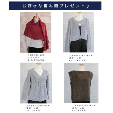 \【16日1時59分まで限定】当店通常価格3%オフ/【毛糸/1玉価格】ハマナカ 毛糸 リッチモア エミーリエ(Emilie) ウール80% 極太