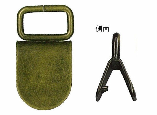 くわえ金具 4個入 15mm用 36mm×19mm アンティークゴールドINAZUMA イナズマ 持ち手 持ち 手[AK-9-16AG]