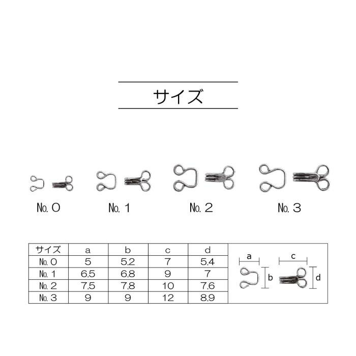 ＼【5月16日まで限定】特別価格3％OFF／【3セット価格】スプリングホック #1 黒 サンコッコ 清原 3