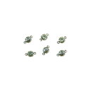 【3セット価格】爪付きクリスタルパーツ 5mm 両カン レジンクラフト 清原