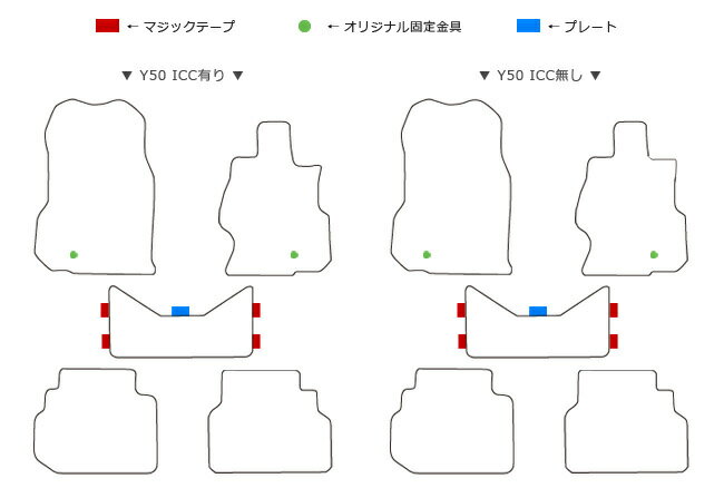 フーガ フロアマット PMマット FUGA フロアマット 日産 FUGA Y50 Y51 HY51ハイブリット カーマット