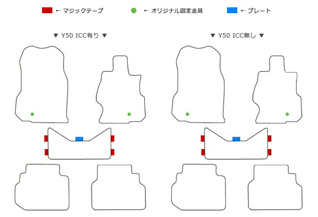 【全品ポイント5～10倍は5/23木20時～のお買い物マラソン】フーガ フロアマット DXマット FUGA フロアマット 日産 FUGA Y50 Y51 HY51ハイブリット カーマット