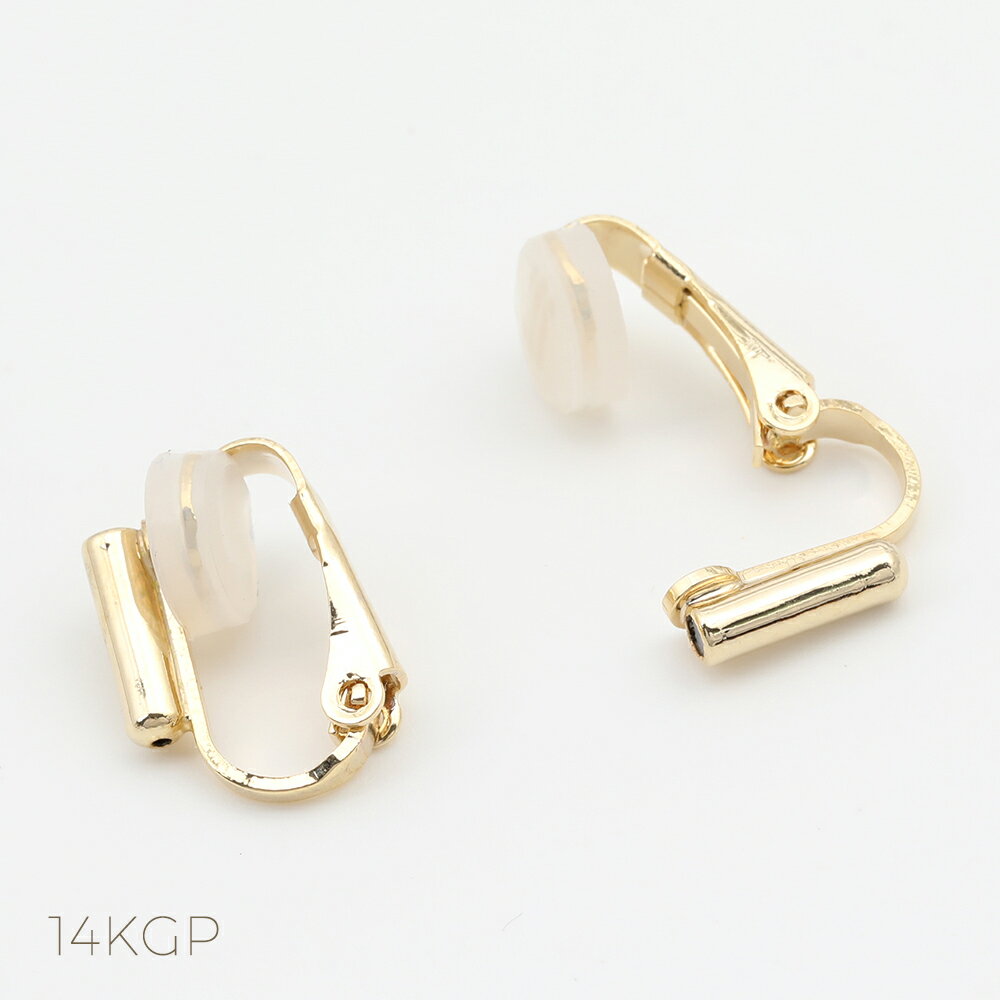 ヤリング約13×18mm 2個入り シリコンカバー付き ゴールド 14KGPゴールドメッキ色褪せにくい