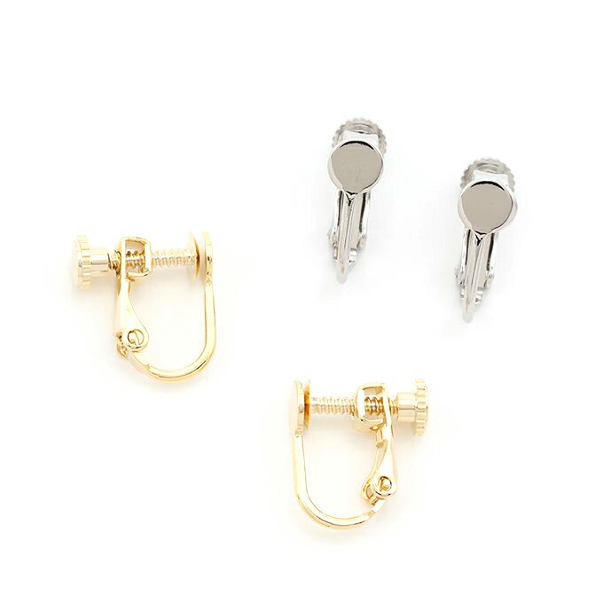 即日発送！ネジバネ式イヤリング 基礎イヤリング金具 イヤリングパーツ（2ヶ）