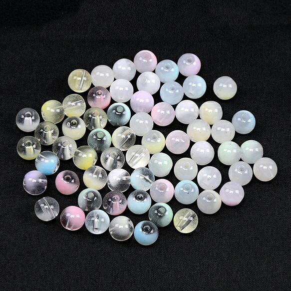 即日発送！アクリルビーズ 丸玉 9.5mm ミックスカラー