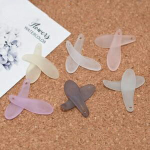 即日発送！アクリルパーツ スクラブ 花びら 9×27mm【30ヶ】