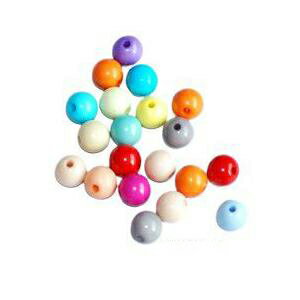 即日発送！アクリルビーズ 丸玉4 オパックカラーミックス 10mm(100g)