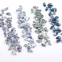 即日発送!メッキガラスチャーム 花びら 横穴 6×13mm(20ヶ)