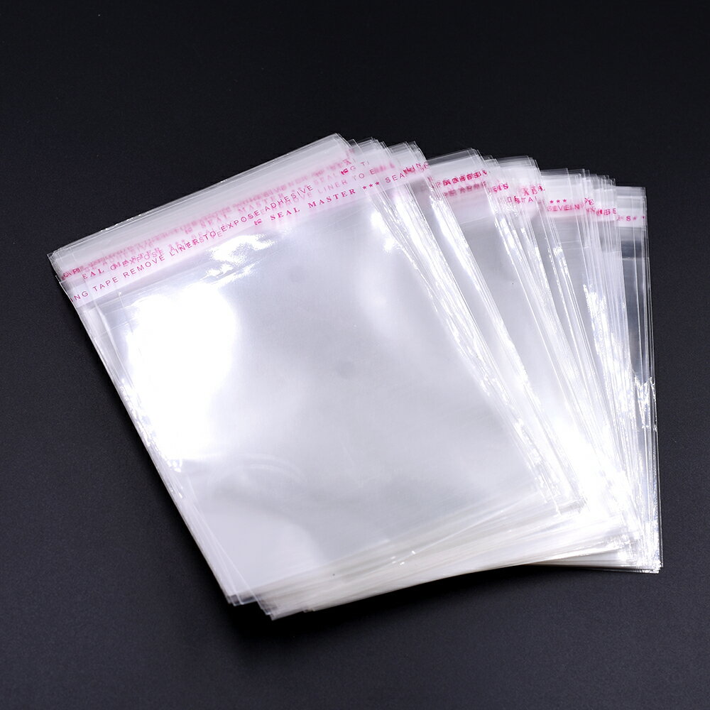 即日発送！格安！透明OPP袋 クリア袋 テープ付きのりつき 粘着テープつき 梱包資材 ラッピング袋 OPP袋 透明テープ付き梱包資材 約10×14cm【約100枚】