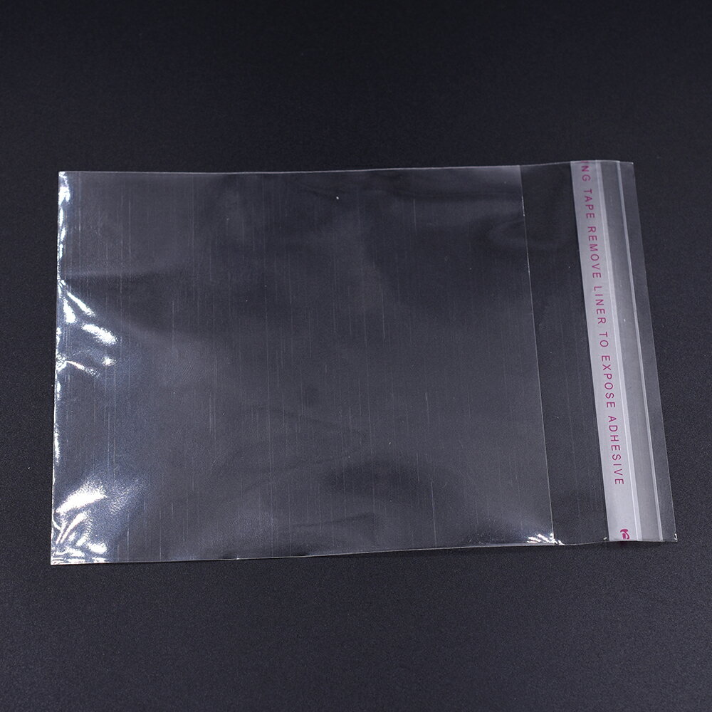 即日発送！格安！透明OPP袋 クリア袋 テープ付きのりつき 粘着テープつき 梱包資材 ラッピング袋 OPP袋 透明テープ付き梱包資材 約10×14cm【約100枚】
