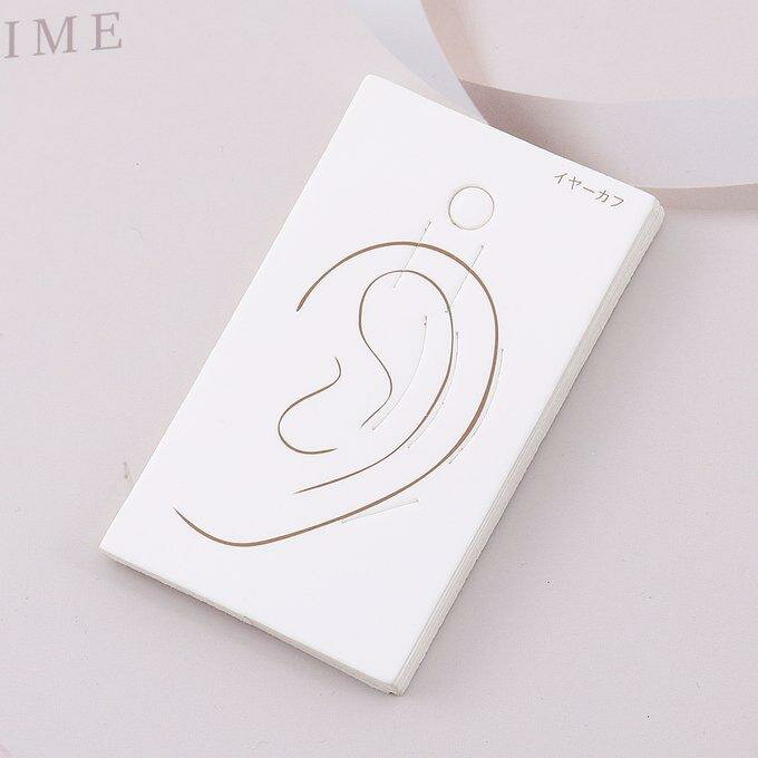 Immediate shipping! Ear cuff display cards, 42 x 71 mm [approx. 100 cards]