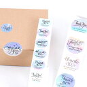 即日発送!Thank Youシール サンキューシール ありがとう ラッピングシール MIX シール プレゼント包装シール 幅約28mm 1巻(約500枚)※メー...