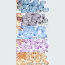 即日発送!クリアアクリルビーズ オーバルカボチャ 10×16mm【30ヶ】