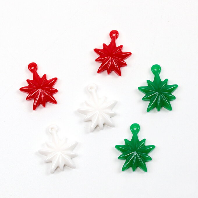 即日発送！立体樹脂チャーム 星樹脂チャーム スター樹脂チャーム 立体星チャーム 1カン付き 約15×19mm（6ヶ）