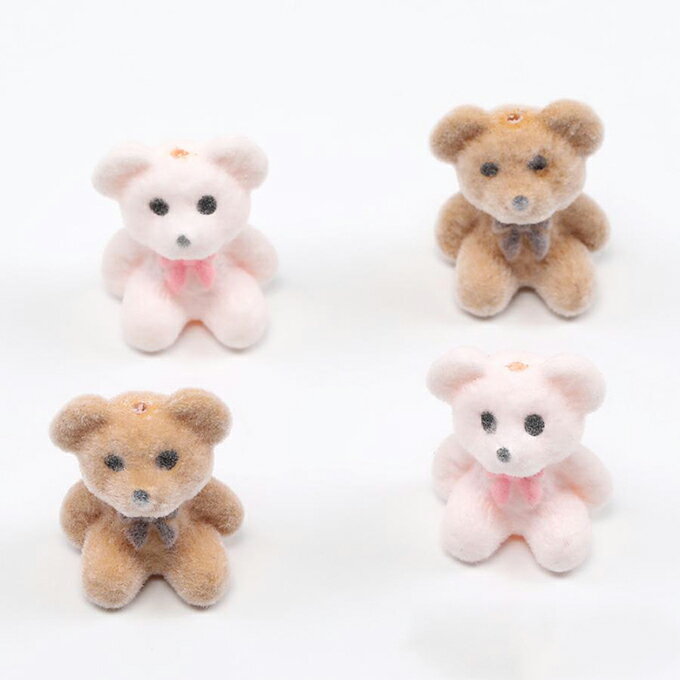 即日発送！フロッキーパーツ クマ 15.5×19mm（2ヶ）