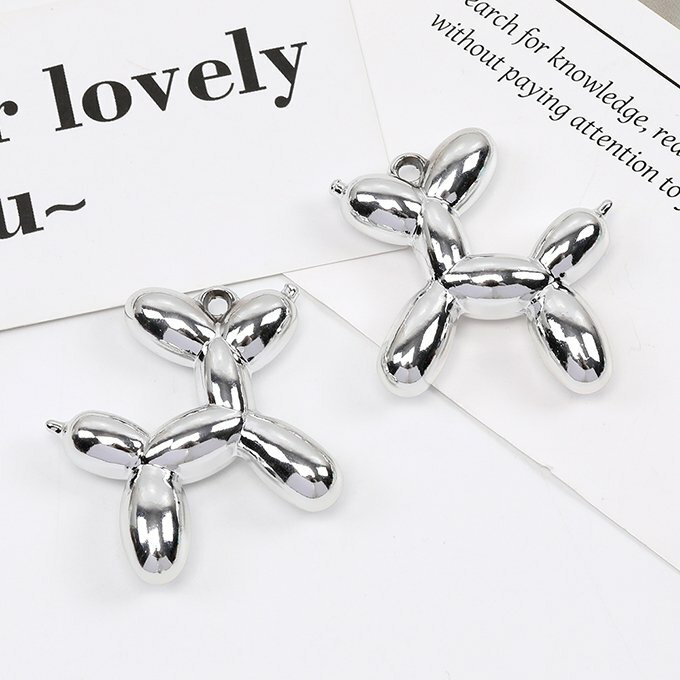 即日発送！アクリルチャーム 立体ドッグチャーム カン付き 4.5×5cm（2ヶ）