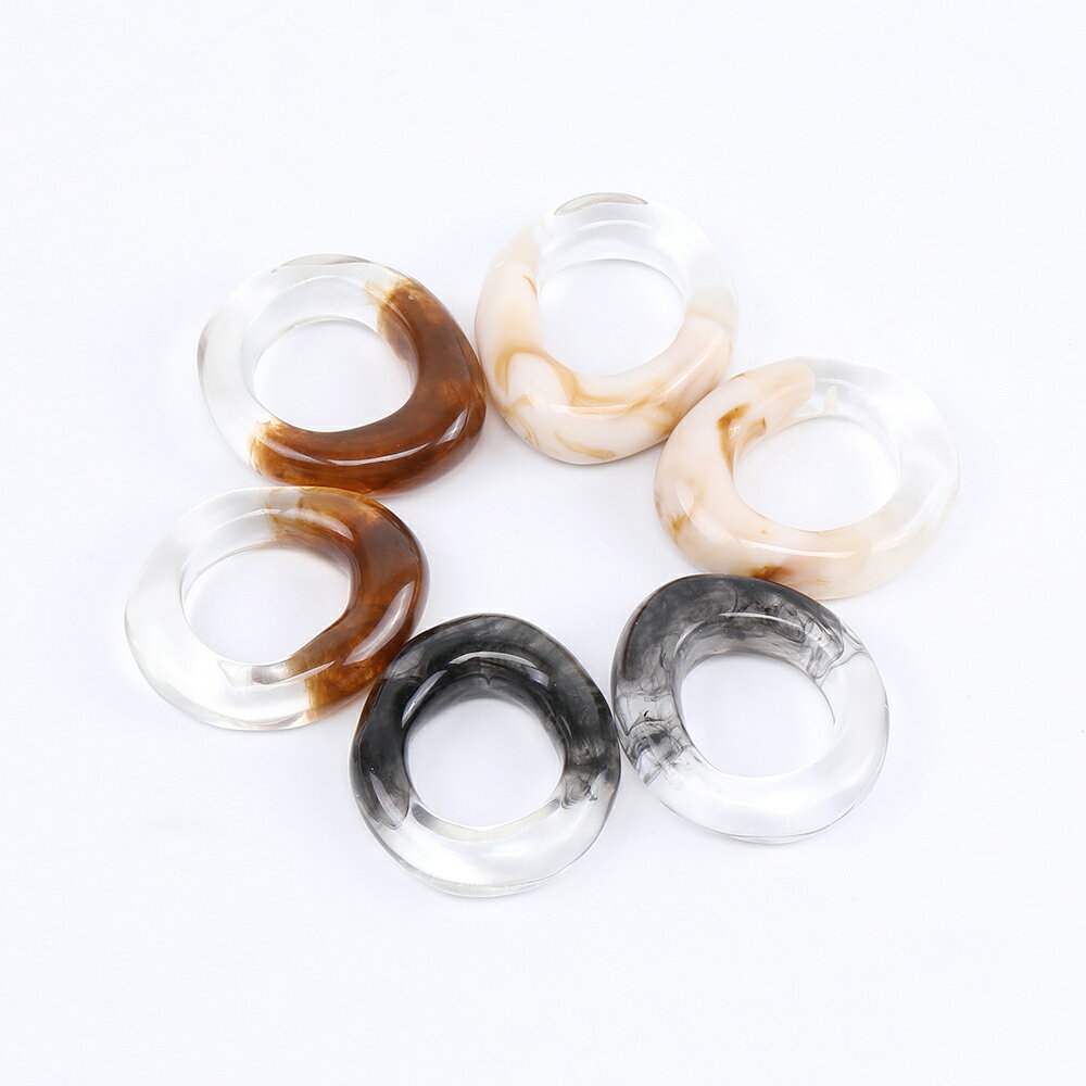 即日発送！高品質樹脂パーツ オーバルフレーム 27×31mm（4ヶ）