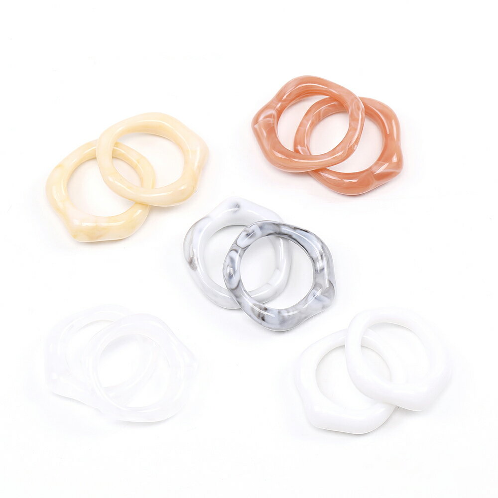Rakuten - 即日発送！樹脂パーツ 不規則ラウンド 25×27mm（10ヶ）