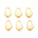 即日発送!メタルチャーム オーバルフレーム ゴールド 9×14mm(8ヶ)