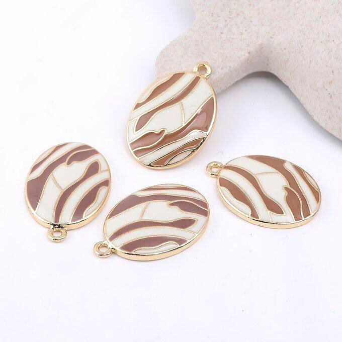 即日発送！エポチャーム オーバル 1カン 17×25mm ゴールド【6ヶ】