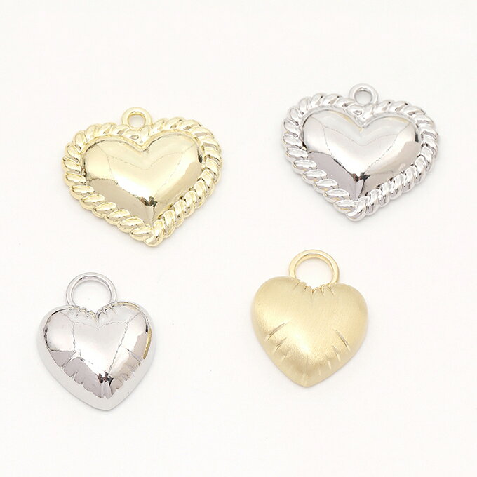 即日発送！高品質メタルチャーム ハート型