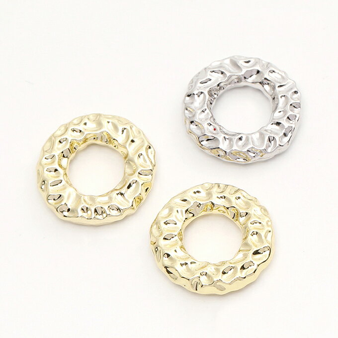 即日発送！高品質メタルフレームチャーム サークル 16mm（10ヶ）