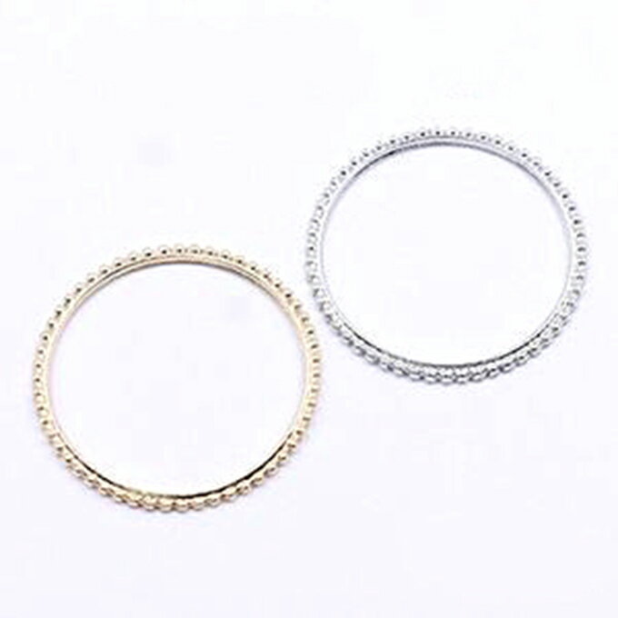 即日発送！チャームパーツ フレーム リング 丸 40mm 【10ヶ】