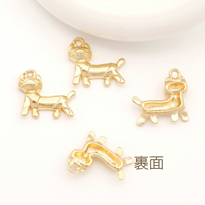 即日発送！立体メタルチャーム 猫チャーム ねこチャーム キャットチャーム 猫メタルチャーム 1カン付き 約14×15mm（6ヶ）