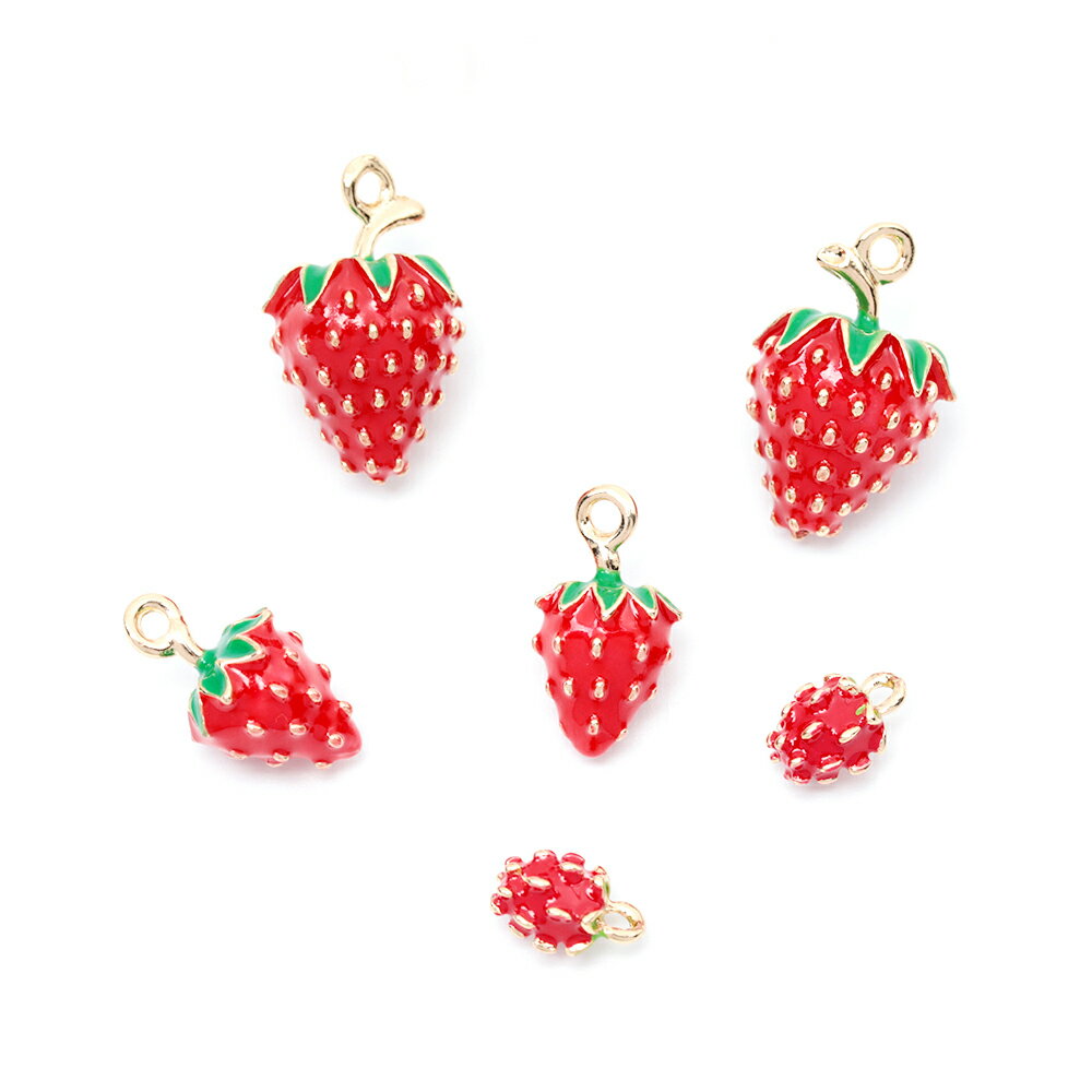 即日発送！エポチャーム いちご ストロベリー 苺 フルーツ 果物 合金製（1ヶ）