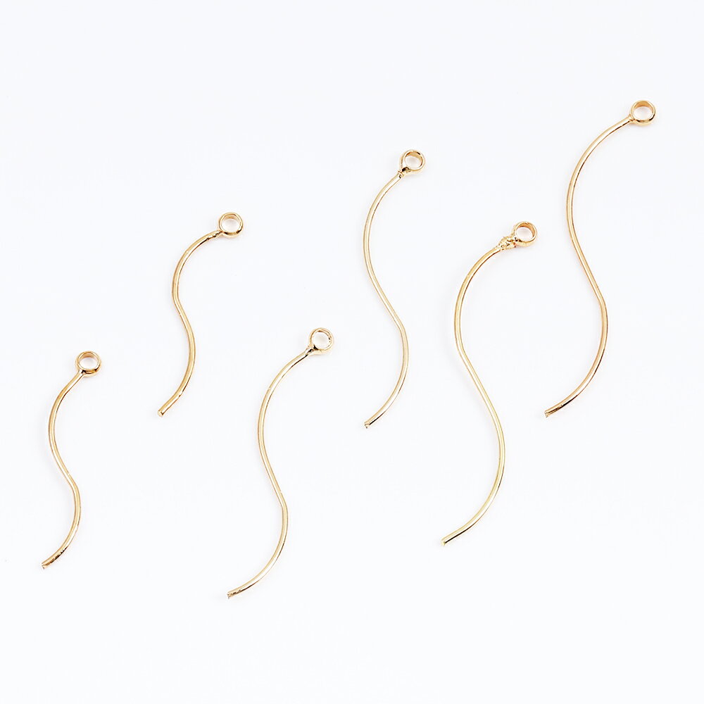 即日発送！スティックチャーム S型 カン付き ゴールド