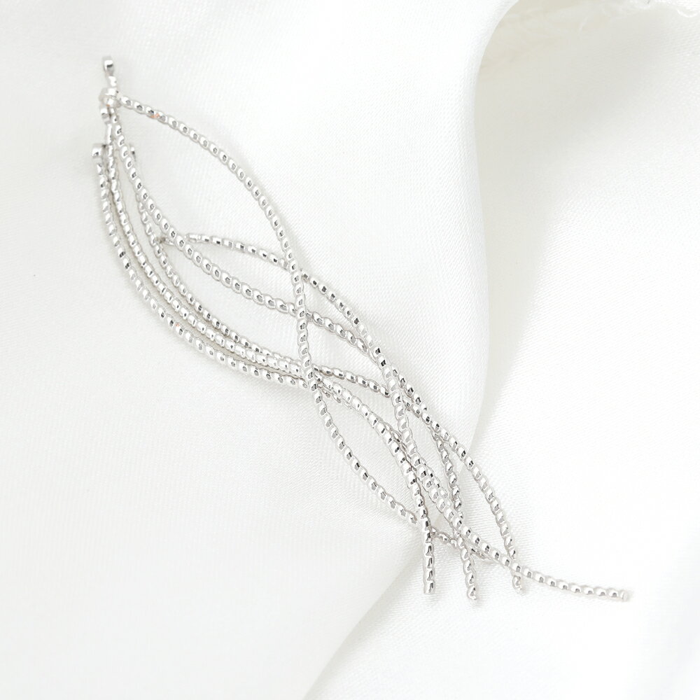 ひねりチャーム スティックチャーム 1カン付き 約1×52mm　ロジウム　アクセサリーパーツ