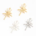 メタルチャーム 花芯チャーム 1カン付き約15×23mm シンプルメタルパーツ 金属チャーム 金属パーツ アクセサリー パーツ ハンドメイドパーツ 材料(8ヶ)